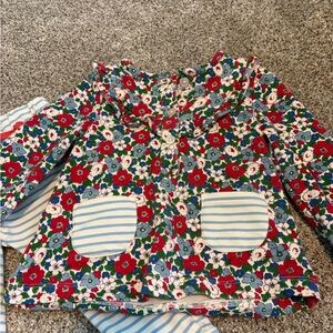 Baby Boden floral and stripes set
